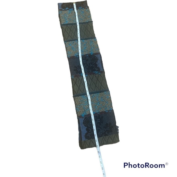 Guillaume De Mons Paris France Patchwork Scarf - Picture 3 of 6